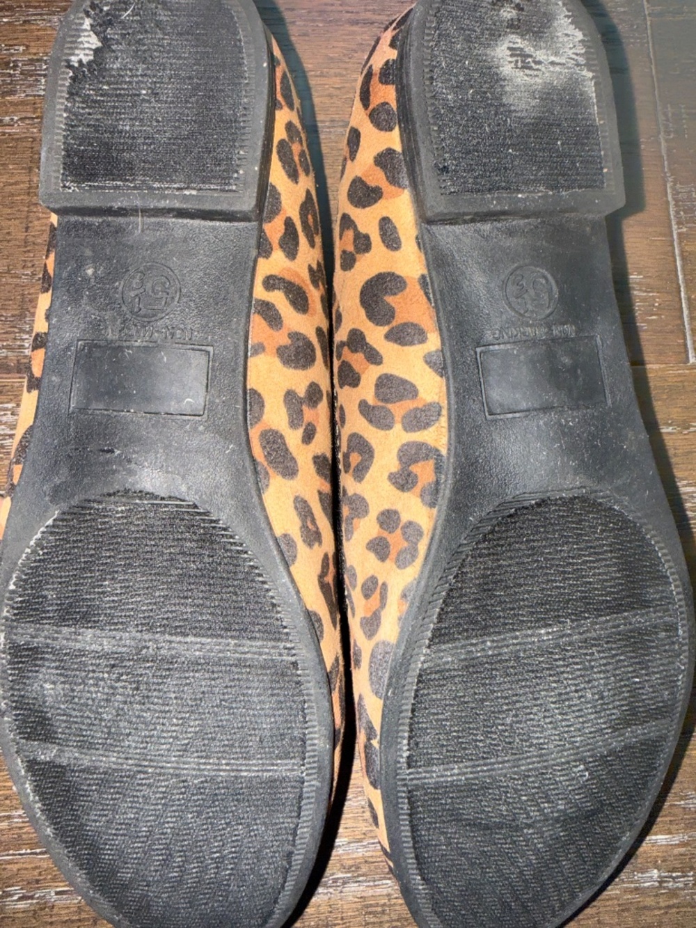 Mossimo Leopard Print Smoking Flats Loafers Size 5.5 Animal Print Slip-On Shoes - Picture 16 of 16